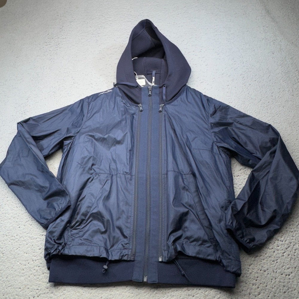 RLX Ralph Lauren Navy Hooded Lightweight Jacket